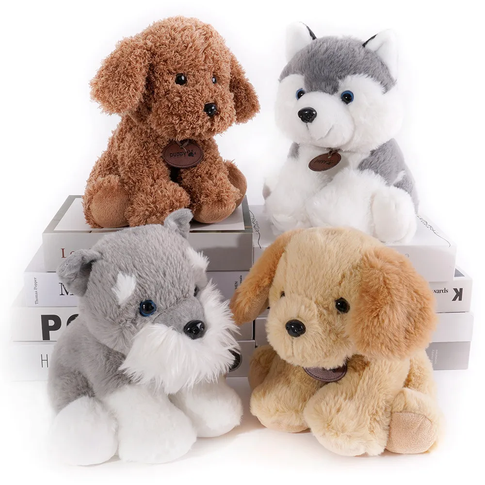 Dog Plush Toy Stuffed Puppy Doll Teddy Husky Doggy Toys Baby Doll Children's Birthday Gifts for Kids