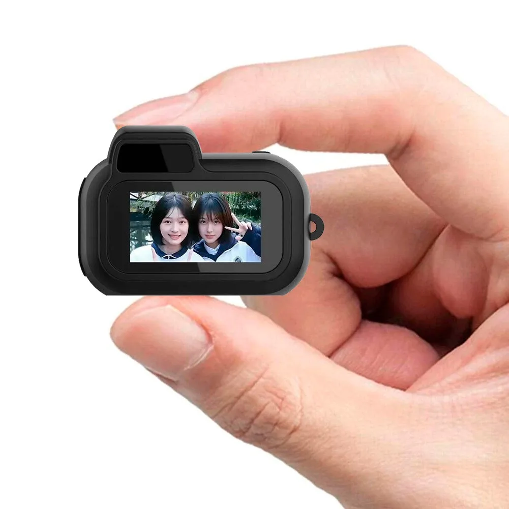 

Mini Camera with Screen and 32GB Flash, Indoor, Home, Outdoor, Sport HD 1080p, Portable Vintage Camcorder, Video Recorder