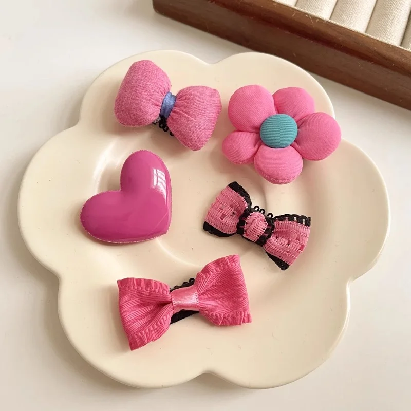 Baby Sweat Hair Clips Do Not Hurt Hair  Newborn Baby Short Hair  Clip Princess Cute Headwear Baby Hair Clips Hair Volume Less