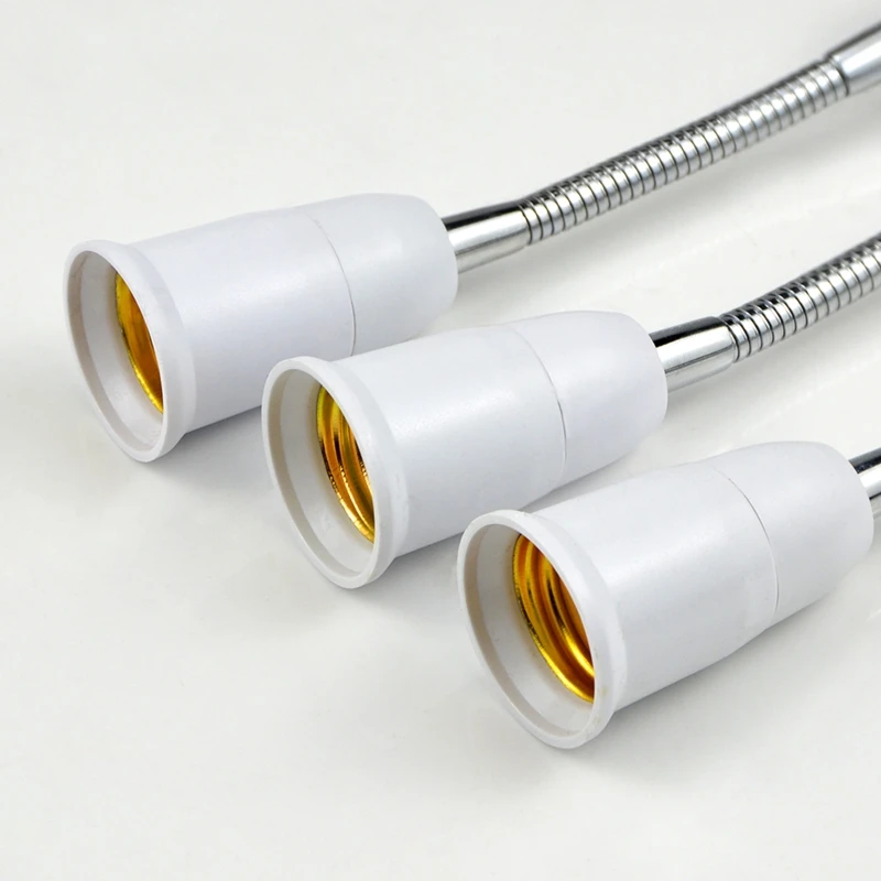 E27 Light Socket Extender Adapter E27 To E27 Socket Extender Flexible Gooseneck Adjustable Extension Socket Extender