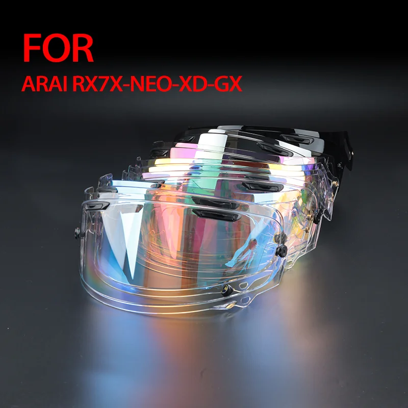 Lente visiera per casco per moto ARAI RX7X-NEO-XD-GX Sostituzione casco Scudo Parabrezza Mirino Accessori in vetro