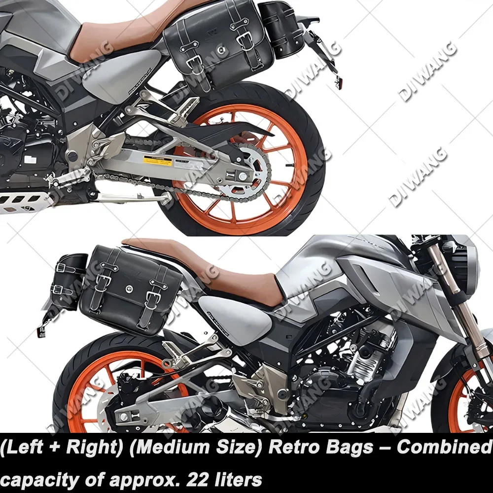 Retro Side Bag Waterproof Side Pannier Helmet Bag Quick Release Special For SENKE SK400K Alien Monster Modified Accessories