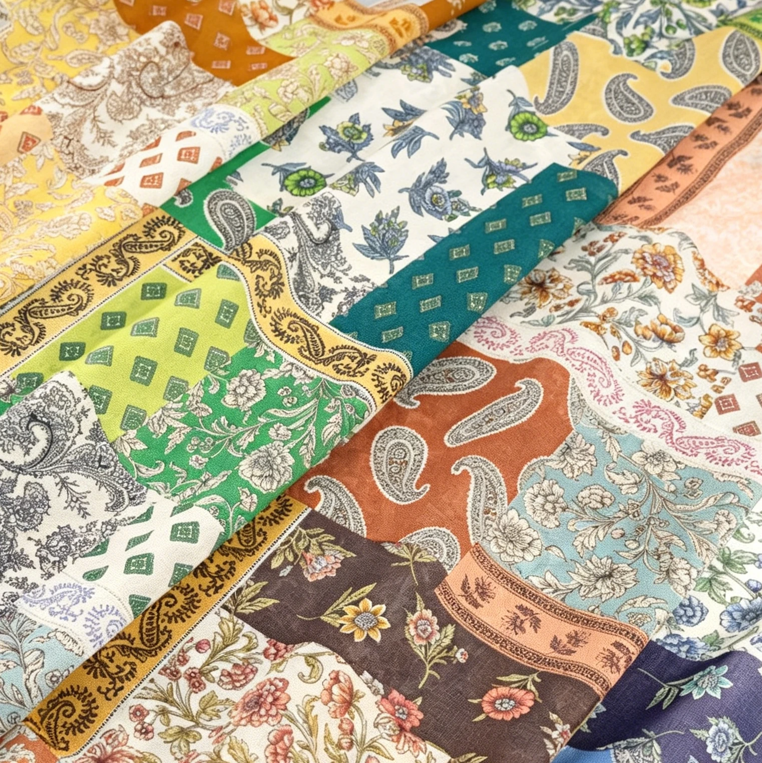 

45x112cm Hokkoh 80s Pure Cotton Soft Floral Fabric For DIY Sewing Patchwork Quilting Tops Dress Handmade Cloth