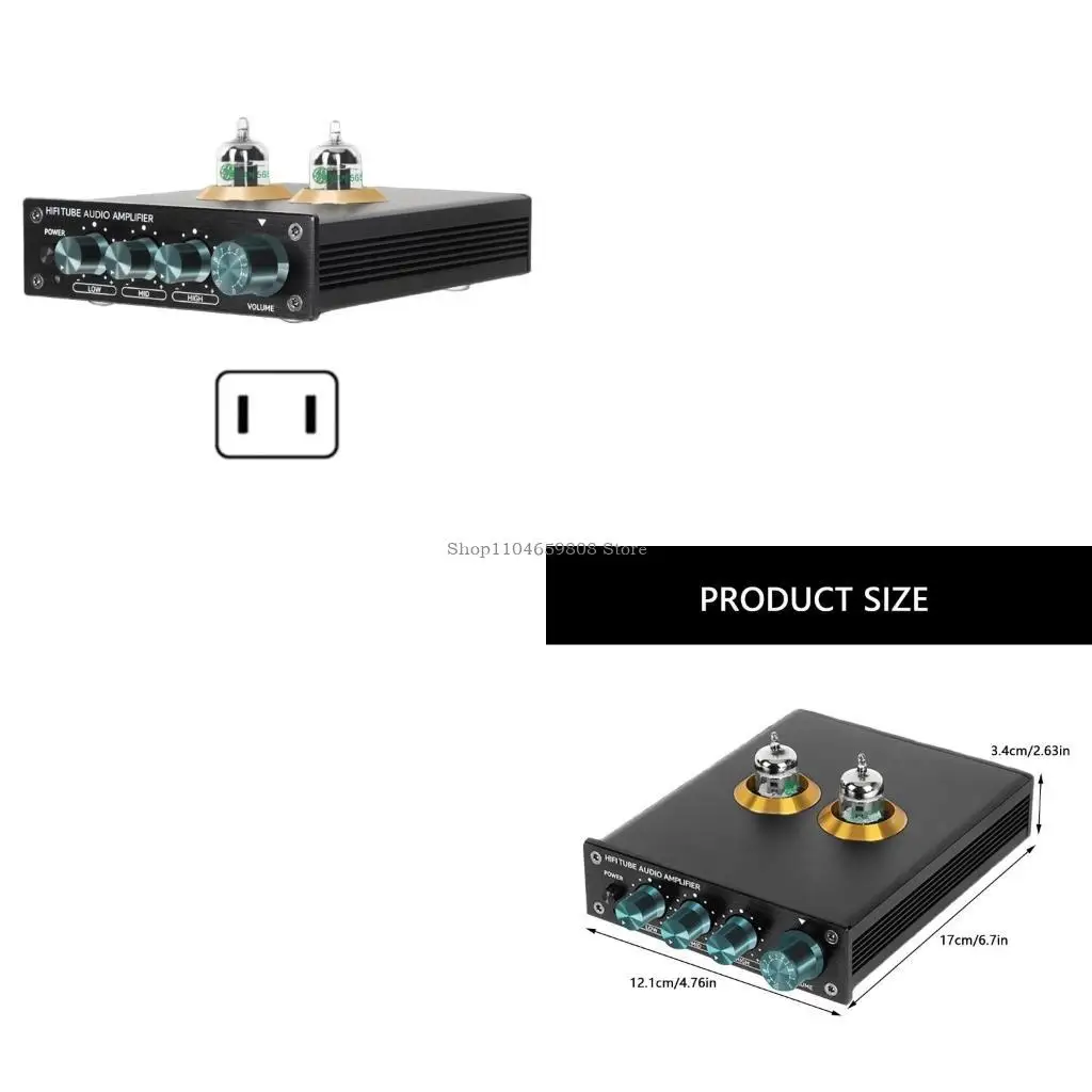 

Metal Tube Amplifiers HiFi Sound Preamplifier Vacuum Tube Amplifiers Buffers Treble Bass Adjustment Preamplifier