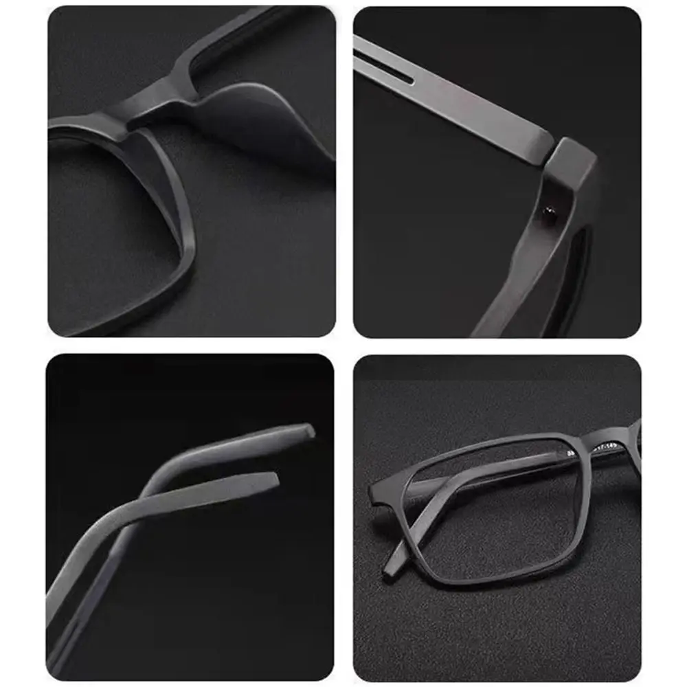 نظارات قراءة مضادة للضوء الأزرق ، حماية العين ، نظارات عمل خفيفة للغاية ، نظارات رياضية من التيتانيوم الخالص