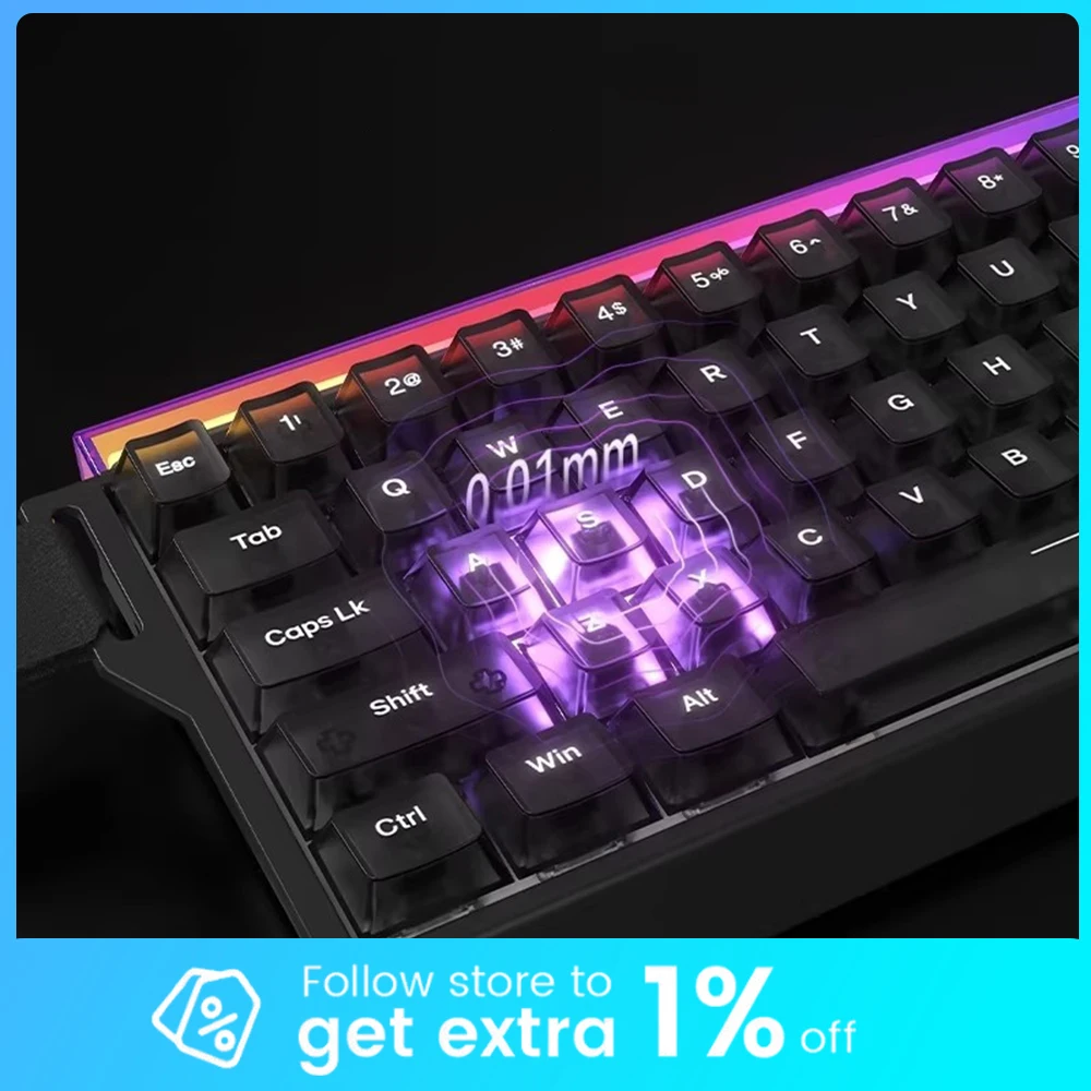 DAREU FK68 Magnetic Keyboard 8Khz Regulable RT Accuracy Low Delay RGB Gaming Mechanical Keyboard Gasket Hot Swap Pc Accessories