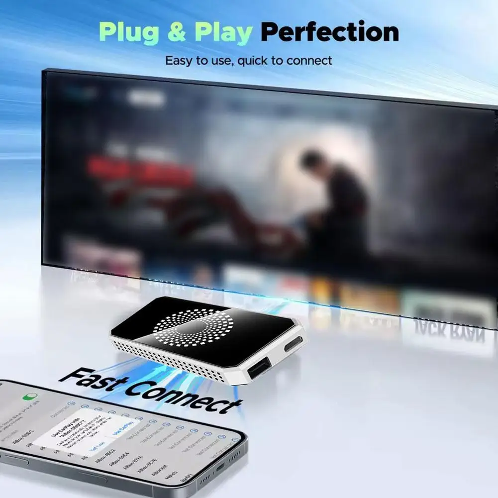 AI Box Wireless to Android Android Auto/to Android Port HD 13 with Split-Screen 2+16G-ELEC Supports V5J0
