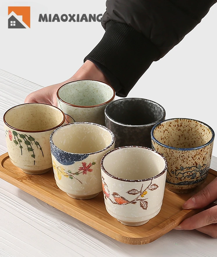 Ceramic Tea Cup Bowl Drinking Small Stove Boiling  Japanese Kung Fu Tea Set Master Cups Espresso Cups Porcelain