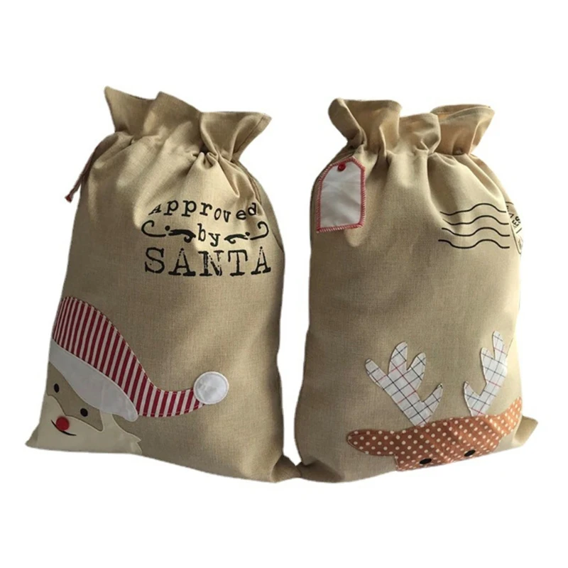 

Christmas Santa/Deer with Drawstring Stylish Holiday Gift Packaging Bag