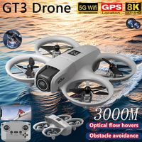 GT3 RC Drone 8K 5G GPS Professional HD Aerial Photography Obstacle Avoidance Remote Control Aircraft Dual Camera Quadcopter Toys