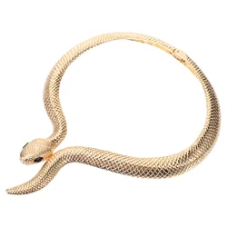 Vintage Snake Choker Necklace Egyptian Golden Snake Necklace for Women