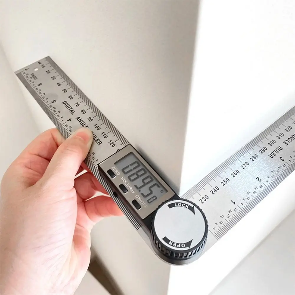 

Plastic Angle Ruler Electronic Display Inclinometer Angle Meter Digital Scale Multifunction Protractor DIY Measurement