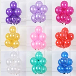 20/50pcs 10/12inch Pearl Latex Balloon White Pink Purple Helium Ball Wedding Adult Birthday Party Decoration Baby Shower Globos
