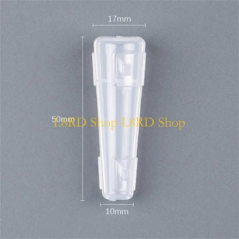 L8RD 10 PCs/conjunto maquiagem Tampas escova maquiagem Casa organizadora escova plástico porta -escova para