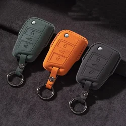 Suede Car Flip Key Case Cover for Volkswagen VW Golf 7 gti mk7 r Touran Skoda Octavia 3 Superb Karoq Kodiaq Seat Leon mk3 Ateca