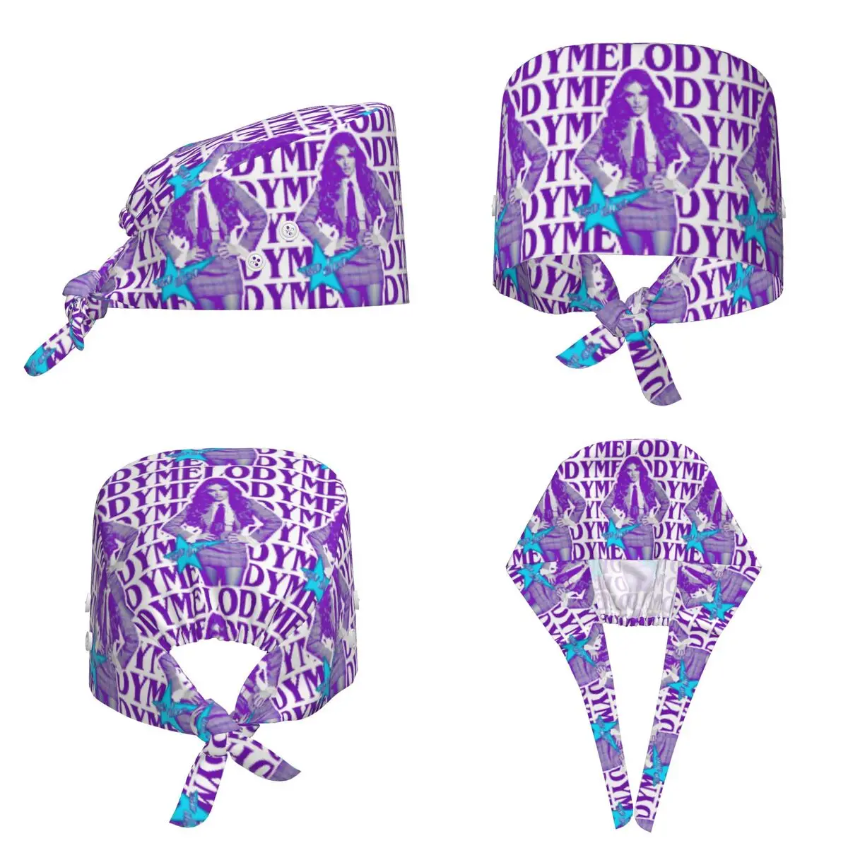 Melody Esa Diva Spain Eurovision Merch Scrub Hat Doctor Working Surgical Cap Men Women Adjustable Nursing Caps for Dentist