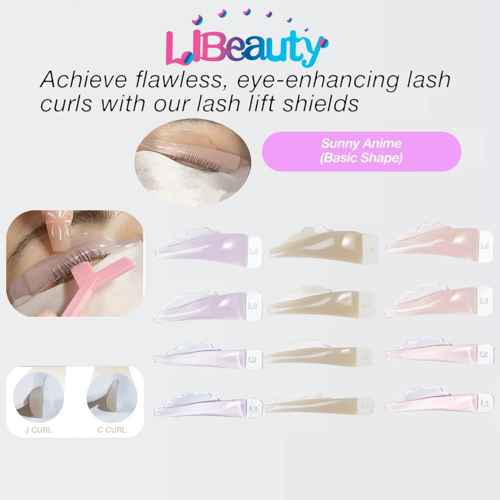 

4 Pairs Glue Free Silicone Eyelash Perm Rod Sticky Lash Lift Pads Lifting Eyelash Accessories Applicator Makeup And Beauty Tools