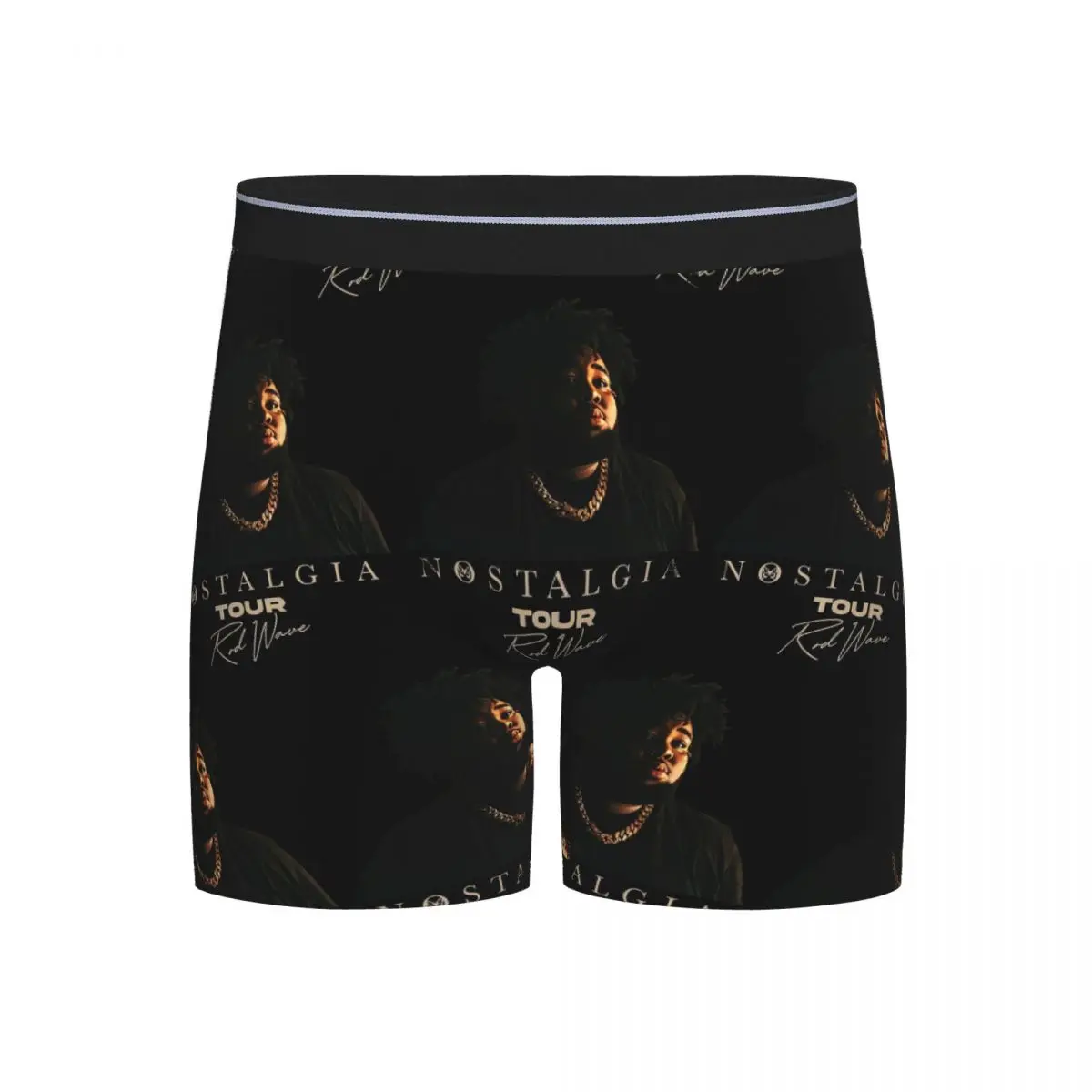 

Длинные трусы-боксеры, шорты Rod Wave Nostalgia Tour Rap, мужские вентилируемые трусы для Homme, мужские подарки бойфренду