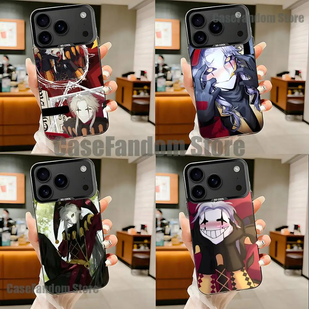 

F-Freak P-Pierrots Circus For Black Candy Matte Cover iPhone 17,16,15,14,13,12,11,Pro,MAX,Plus