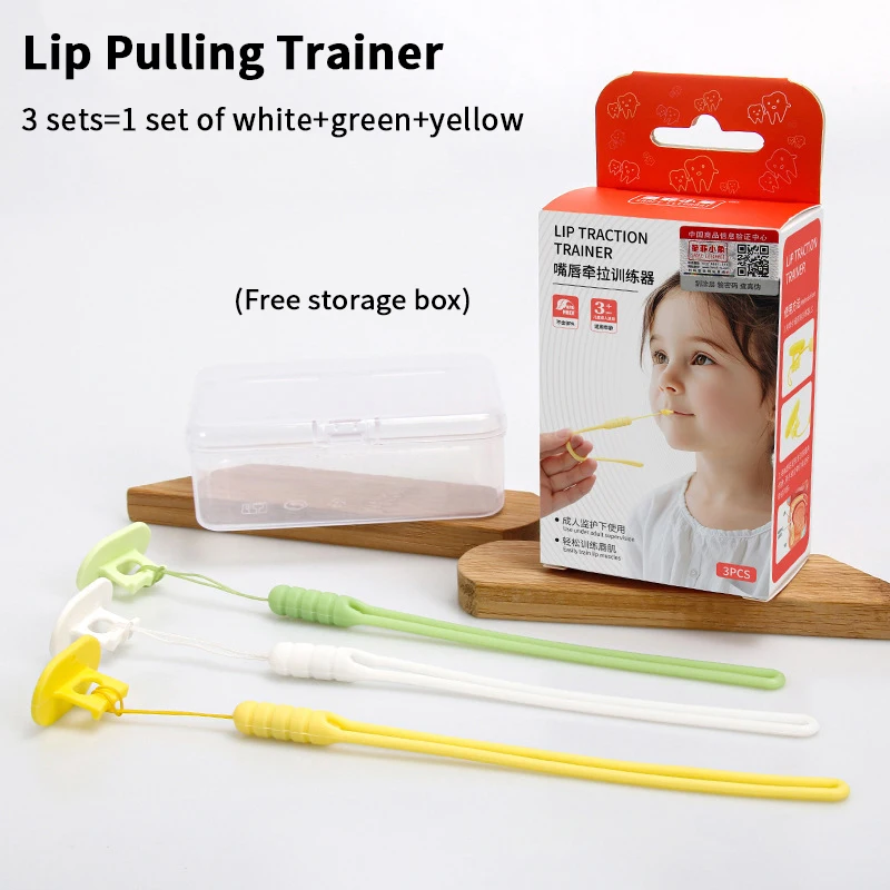 

3Pcs/Set Sleep Mouth Breathing Corrector Lip Muscle Training Massager Lifting Lip Exerciser Keep Mouth Tightener Corrector