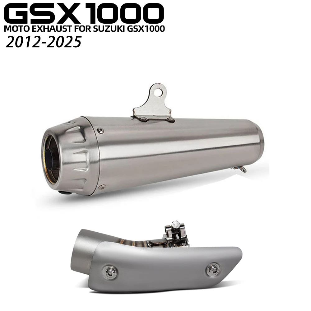 

GSXR1000 Exhaust muffler with DB Killer For Suzuki GSXR1000 GSXR1000R GSX-R1000/R1000R 2012-2025 Moto escape adapter mid pipe