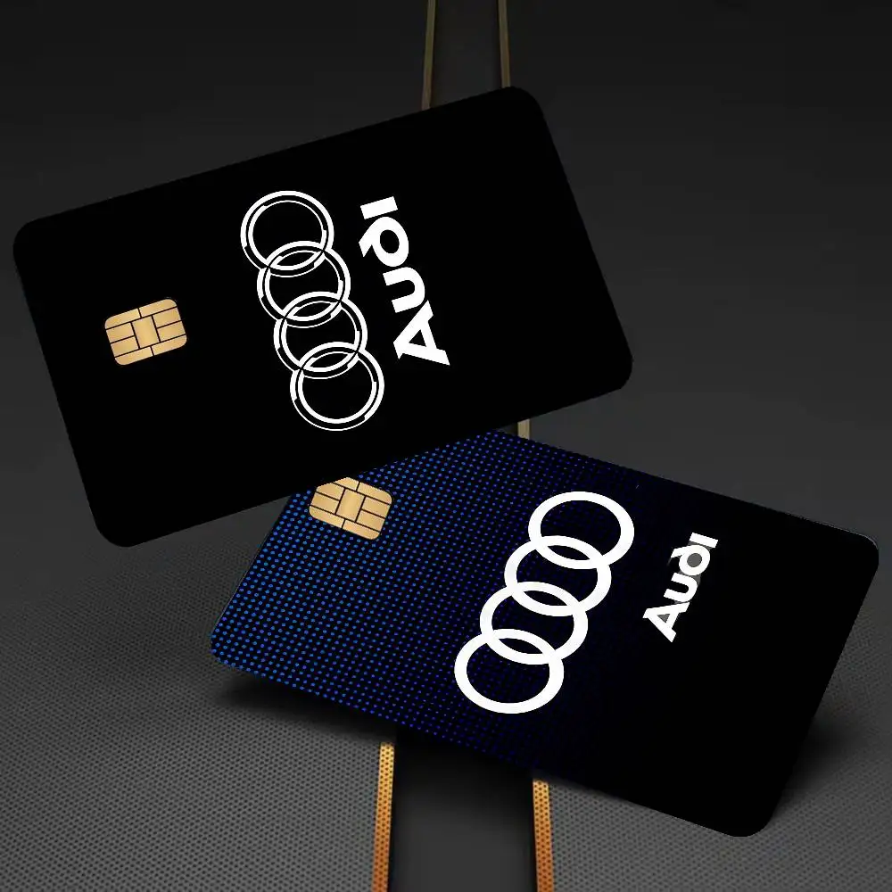 A-Audis Logo Anmie Sticker Film Skin Cover For Credit Card Debit Bank Card Front
