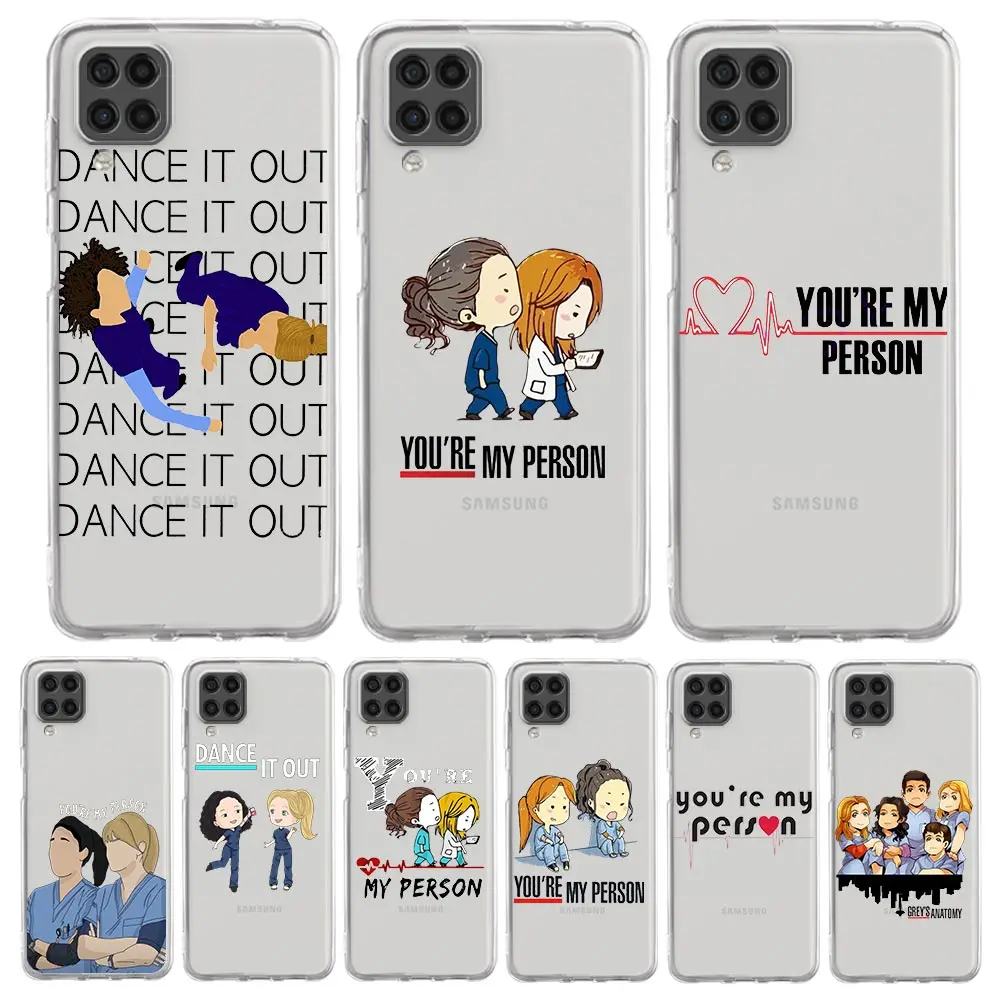 

Greys Anatomy Nurse Doctor Soft Phone Case for Samsung Galaxy A13 A51 A71 A21S A12 A11 A31 A52 A41 A23 A53 A73 A32 5G A03S Cover