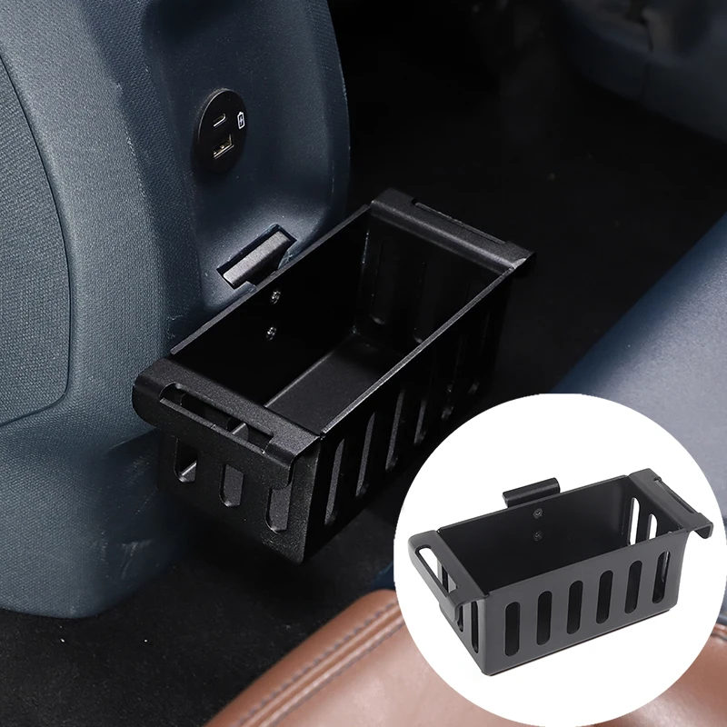 For 2022 Ford Maverick Back Seat Storage Basket Aluminum Alloy Material Car Interior Accessories