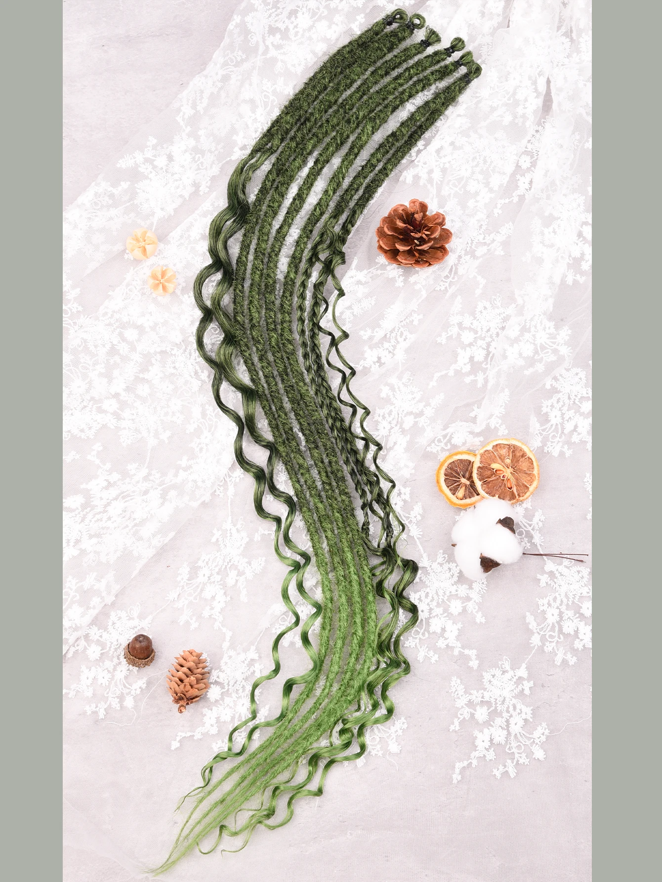 Wavy Dreadlock Extensions 24 Inch, Synthetic