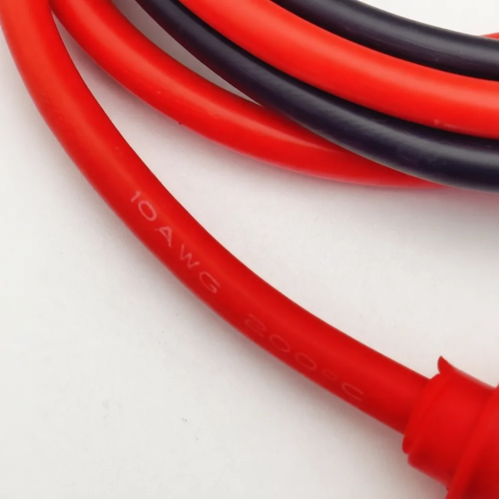 Anderson 50A Plug To Alligator Clamp Cable 10AWG Soft Silicone Wire Extension Battery Charger Connector For Solar Panel