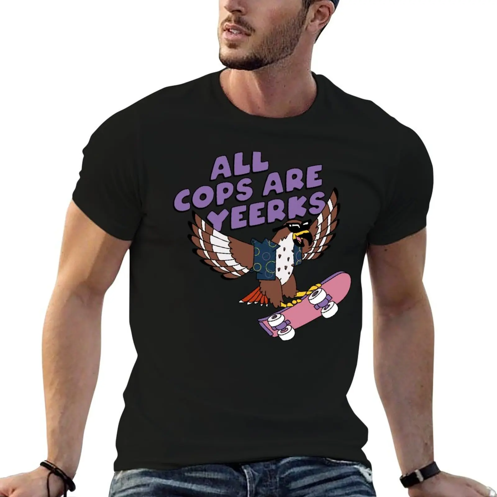 All Cops Are Yeerks T-Shirt Functional Casual Short Sleeve Tee