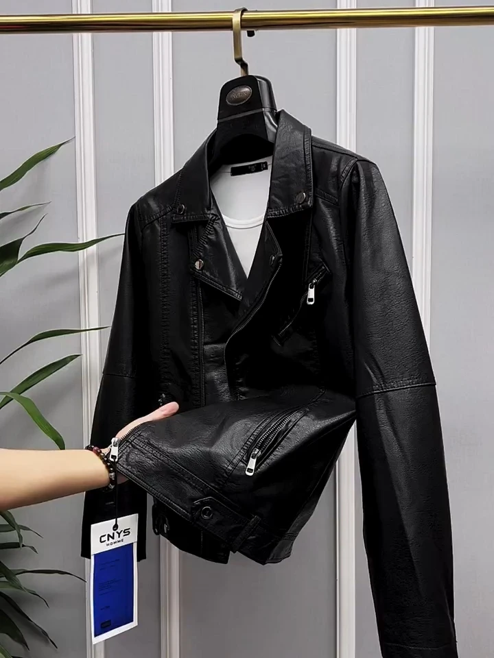 

High Quality Men's Collared Jacket Spring Autumn New Style Casual Fashion Versatile Personality Cool Standard Fit Long Sleeve
