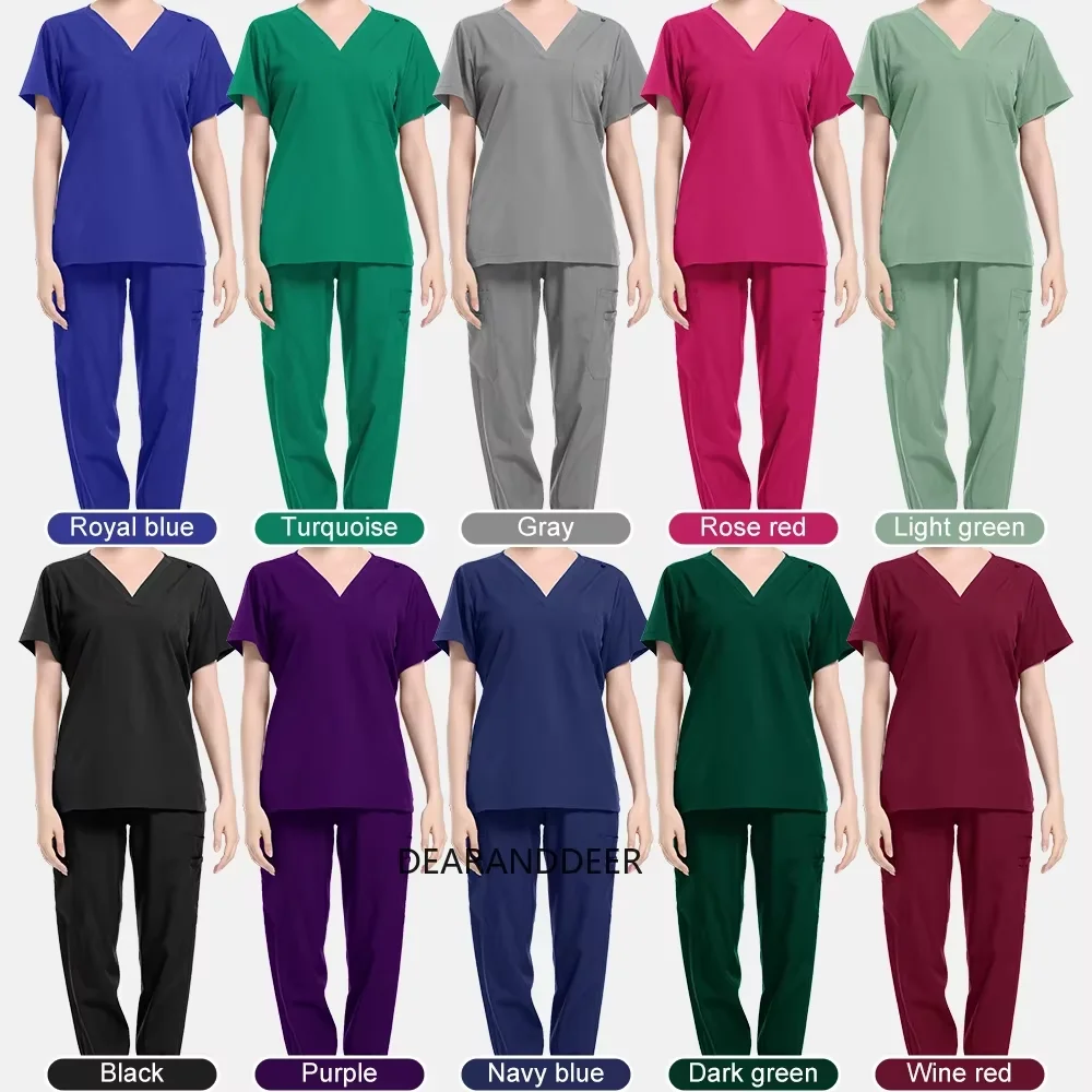 

Beauty salon, pet hospital, dental clinic, doctor, nursing home, uniform, light fabric, summer medical clinical nurse suit