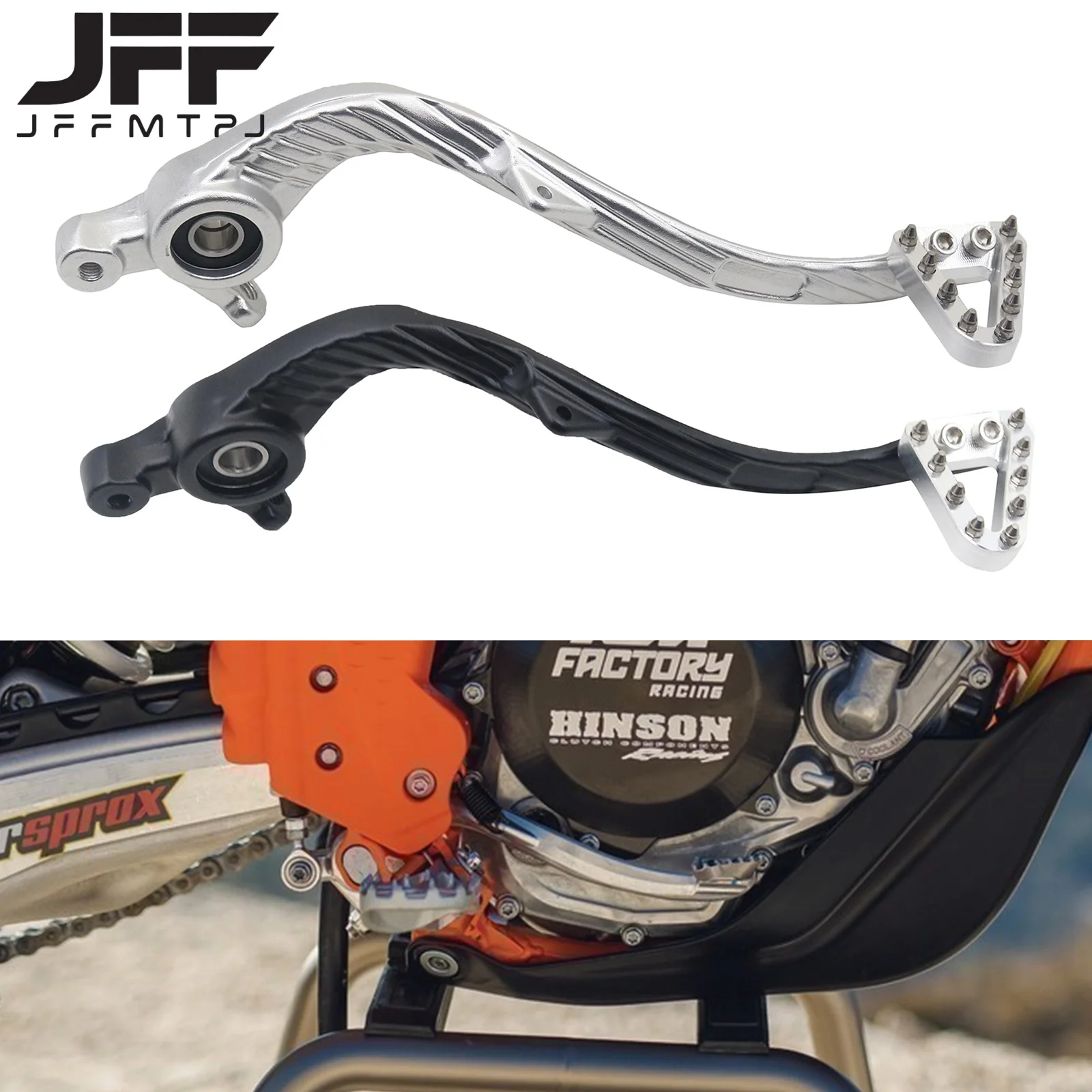 Motorcycle CNC Aluminum Brake Pedal Lever For KTM XC XCF XCW SX SXF EXC EXCF TPi 6D 125 150 200 250 300 350 450 500 2024-2025