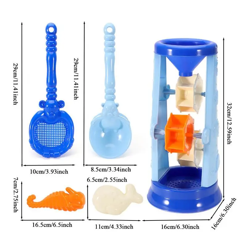 Sand Toys For Kids Sea-Themed Children Beach Sand Toys Boys Girls Castle Building Imaginative Play Game For Camping Backyard