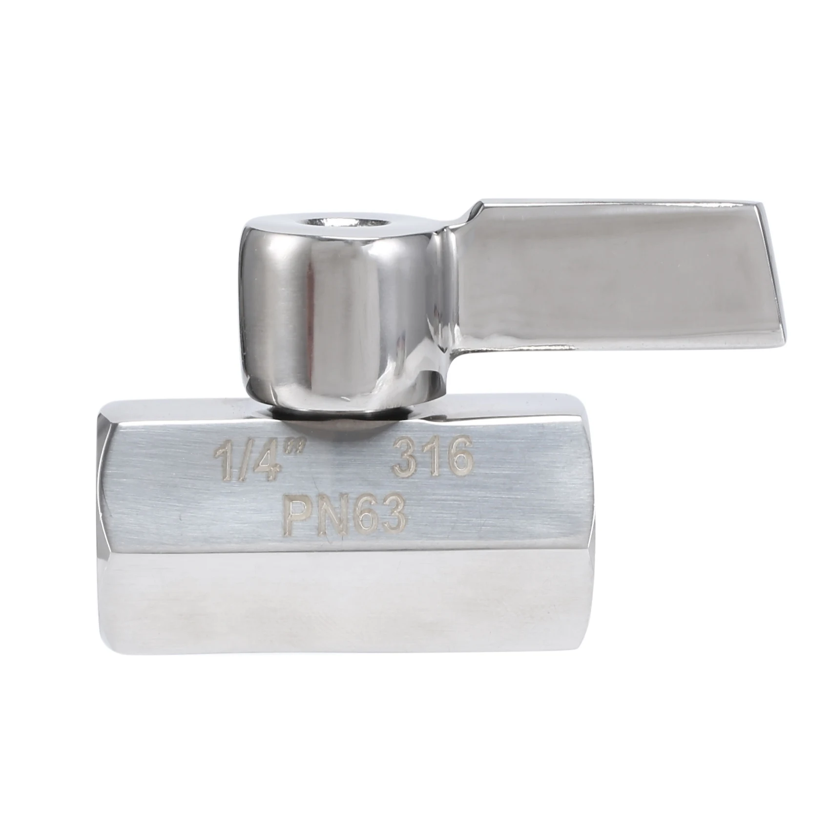 

Mini Ball Valve Stainless Steel(316) 1/4 Inch NPT Female X NPT Female Mini Ball Shutoff Valve