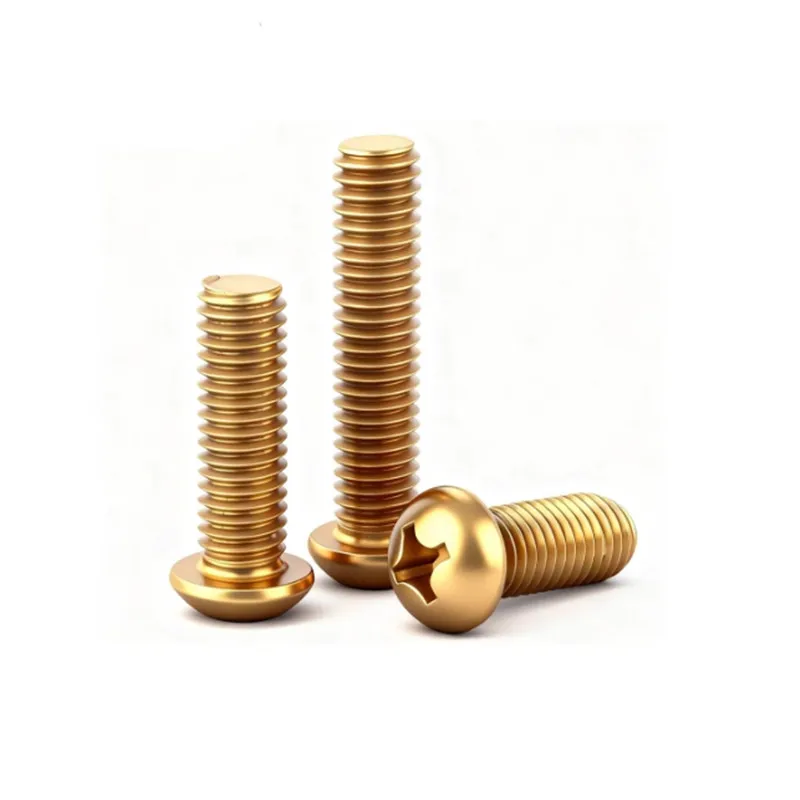 5/20pcs M3 M4 M5 M6 GB818 Pure Copper Brass Cross Round Phillips Pan Head Screw Bolt Diameter 3mm 4mm 5mm 6mm Length 6-50mm