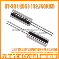 (10PCS) KDS DT-38 32.768K 32.768KHZ 6PF 12.5PF 5PPM 10PPM 20PPM Cylindrical Crystal Oscillator 3X8 Quartz Crystal Resonator DIP2