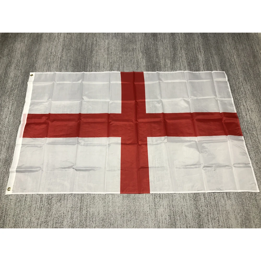 England Flag 90x150cm 3x5fts double penetration polyester hanging banner England Flag Cross Of St George English National Banner