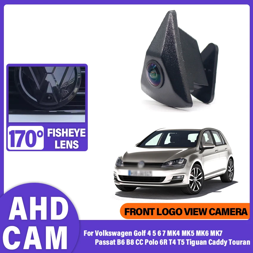 AHD HD 1080P Front View Camera For Volkswagen Golf 4 5 6 7 MK4 MK5 MK6 MK7 Passat B6 B8 CC Polo 6R T4 T5 Tiguan Caddy Touran