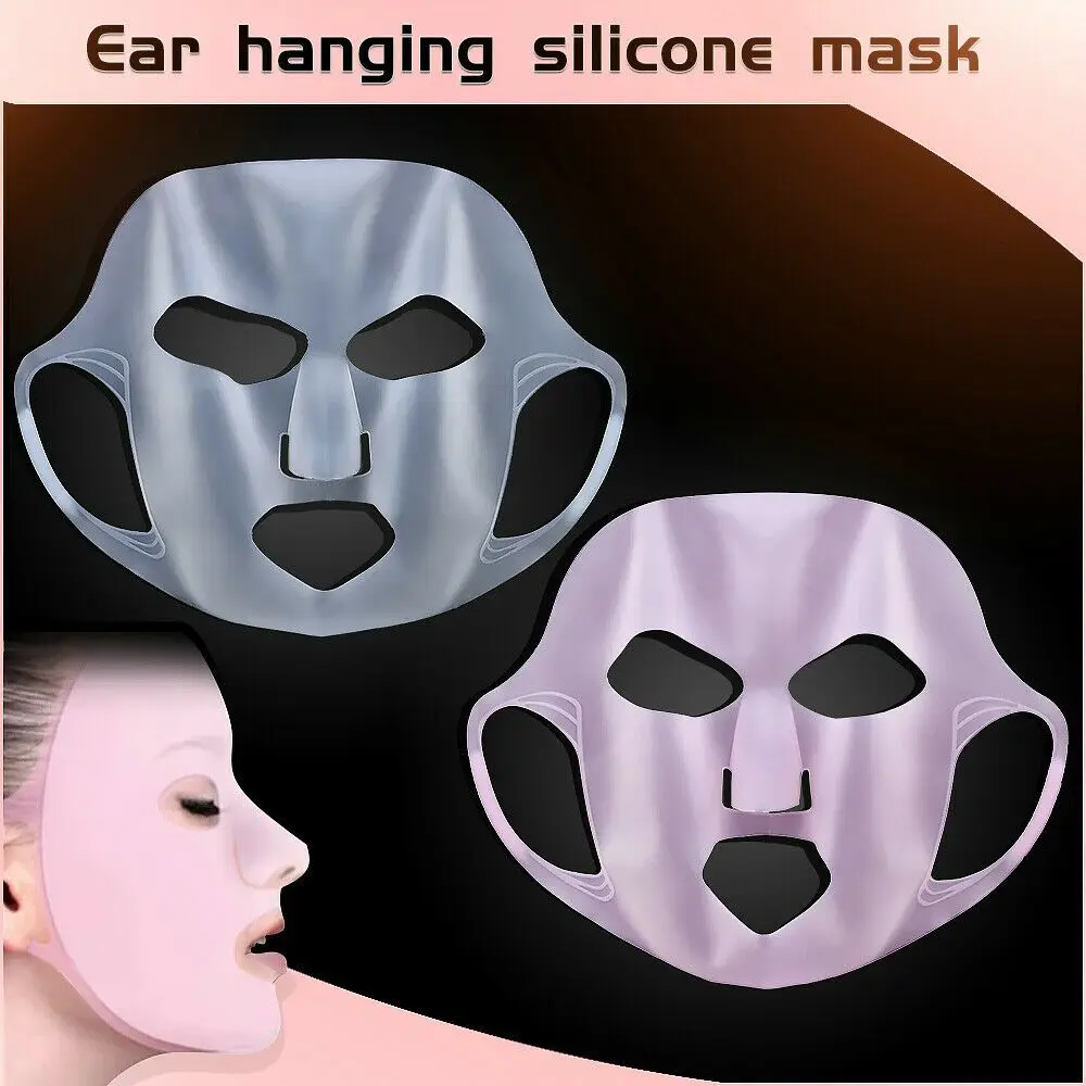 Waterproof Women Ear-hook Slimming Eliminate Edema Thin face Skin Care Face Care Face Lift Mask Silicone Mask