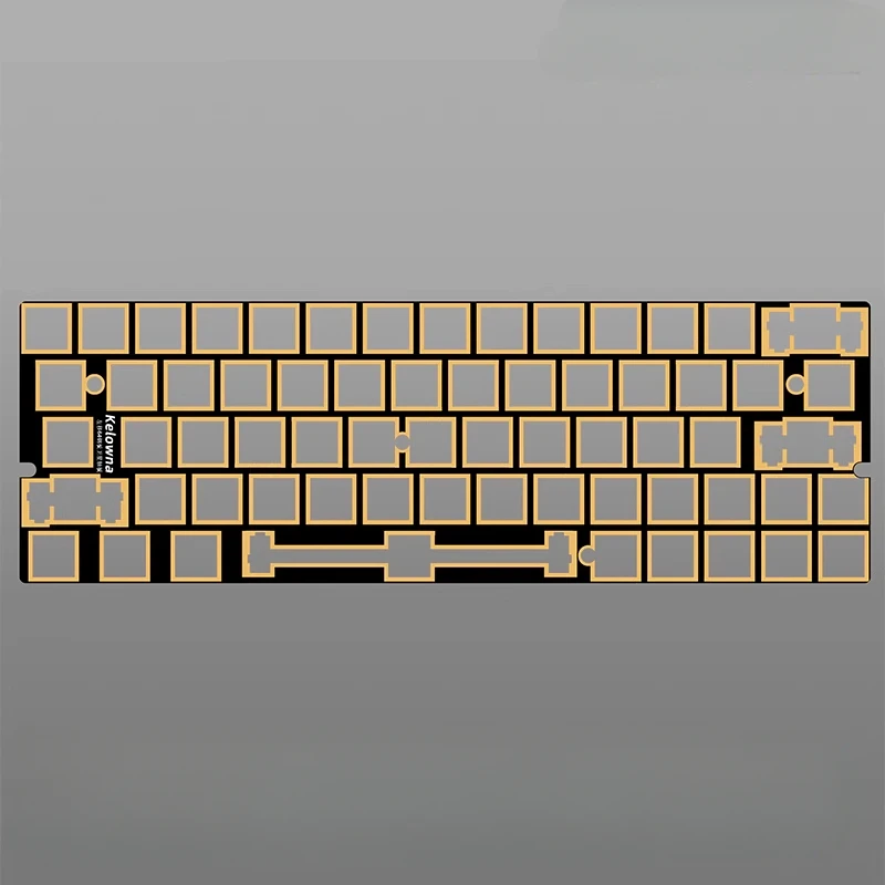 

Механическая клавиатура GH60, индивидуальная позиционирующая пластина, тонущее золото, стекловолокно, левая стальная пластина переключения передач, аксессуары для спутниковой оси