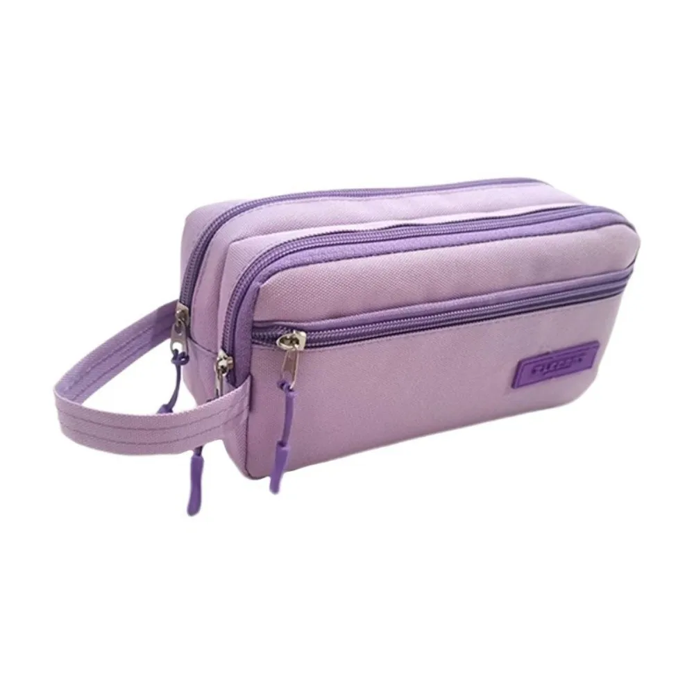 Large Three Layers Pencil Case Large Capacity Oxford Fabric Pencil Pouch Organizer Design Multi-Purpose Pen Case For Artists