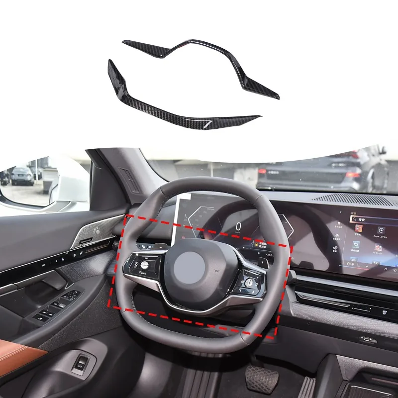 

ABS Steering Wheel Control Button Trim for 2024 BMW 5 Series G38 (Luxury Edition) Automotive Interior Accessories