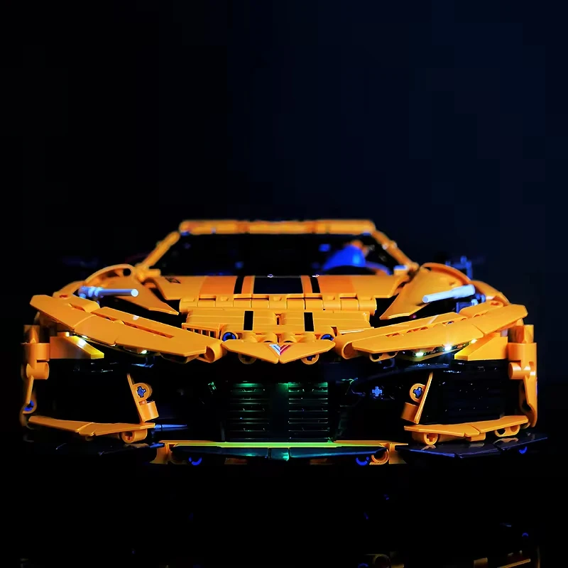 RC DIY LED ライトキット レゴ GULY 10622 テクニカルスポーツカーハイパーカー用 (LED ライトのみ、ブロックモデルなし)