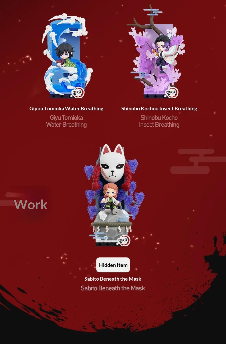 Original POPMART Demon Slayer Kimetsu no Yaiba Mugen Train Arc Bausteine Blindbox Anime Deko Figuren Sammelspielzeug – Detail 4