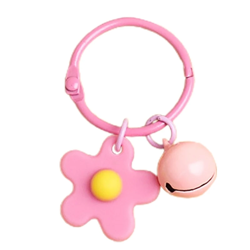 Floral Pendant Keychain Eye-catching Flower Bells Key Decoration Great Addition to Your Accessories Gift for All Genders