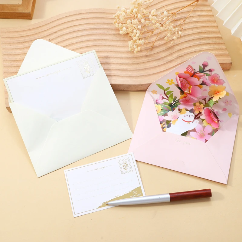 2024 new Teachers' Day greeting card flower three-dimensional shape, thank you for your blessings, creative 3D card