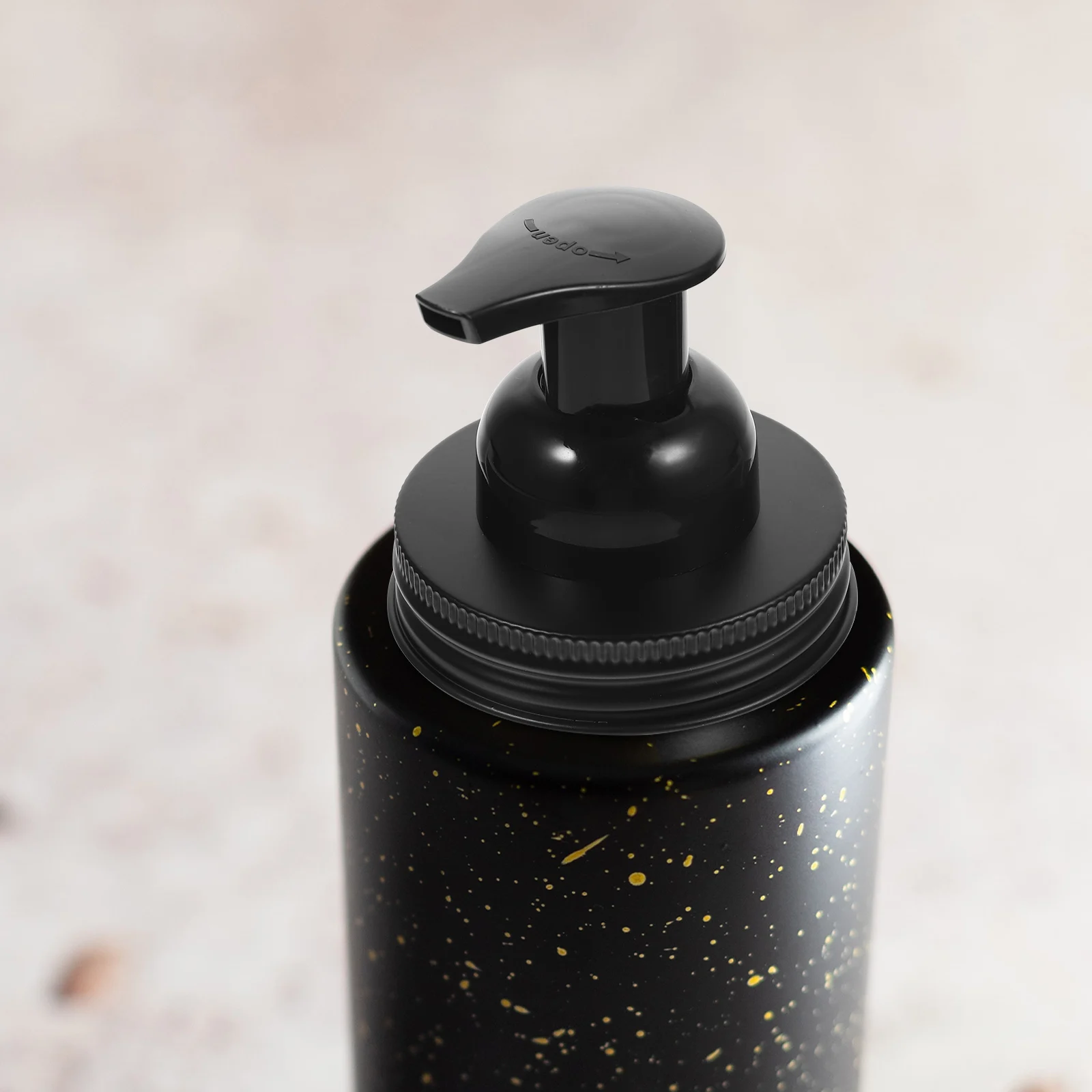 

Foaming Pump Mason Jar Soap Pump Head Stainless Steel Bottle Accessories 70mm Black Lotion Pressing Pumps Home Supply