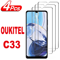 2/4Pcs Screen Protector Glass For OUKITEL C33 Tempered Glass Film